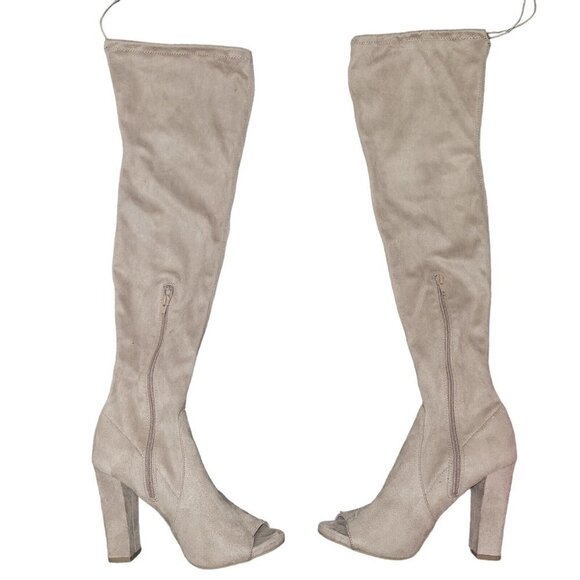 CARLOS Over The Knees Suede Boots Women's. Size 7.5. Excellent Condition Pre-own - Picture 1 of 7